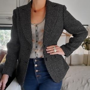 Talbots petites size 8 blazer 🍁🍂 cute fall blazer. 100% wool. 🍃🍂